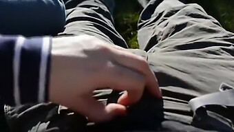 European Homemade Video Of Outdoor Handjob And Orgasm